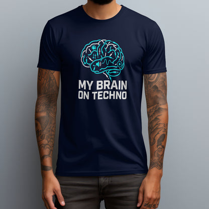 my brain on techno navy