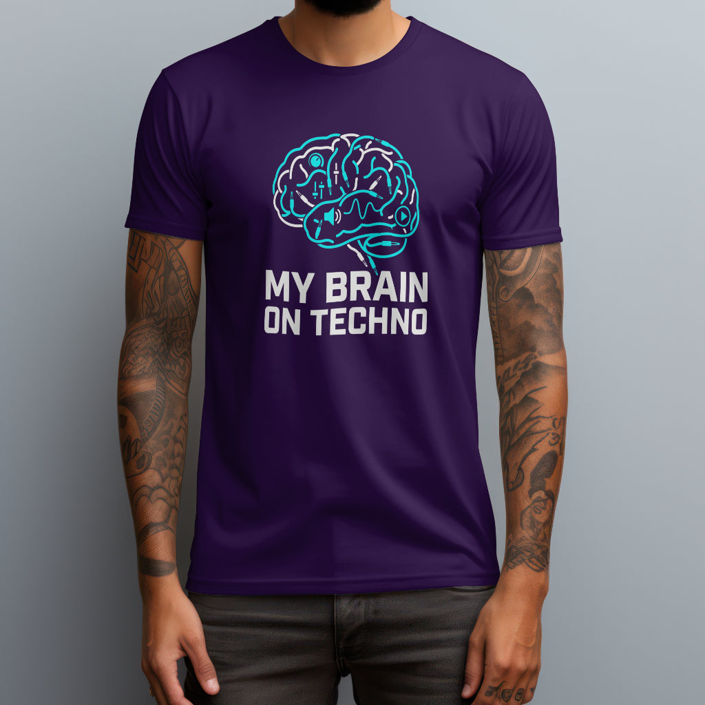 my brain on techno purple