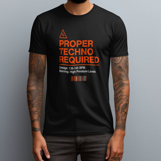proper techno required black