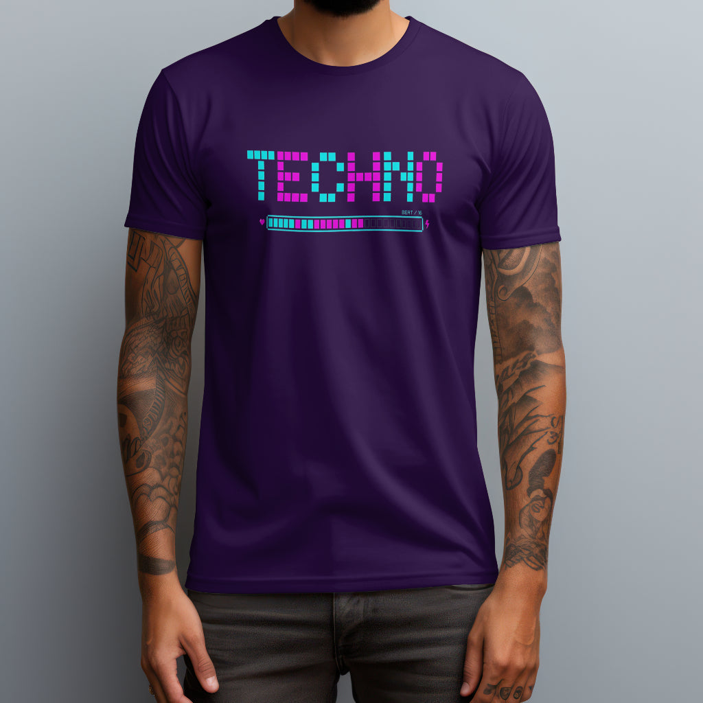 8 bit techno purple