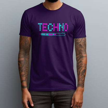 8 bit techno purple