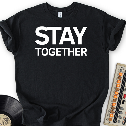 Stay Together T-Shirt – Black flat lay