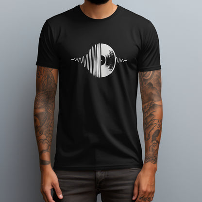 vynil line art black