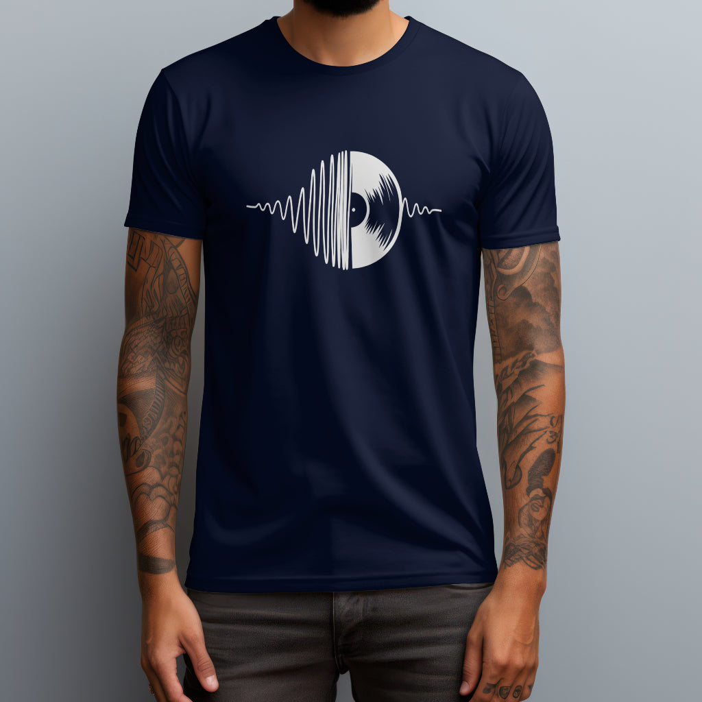 vynil line art navy