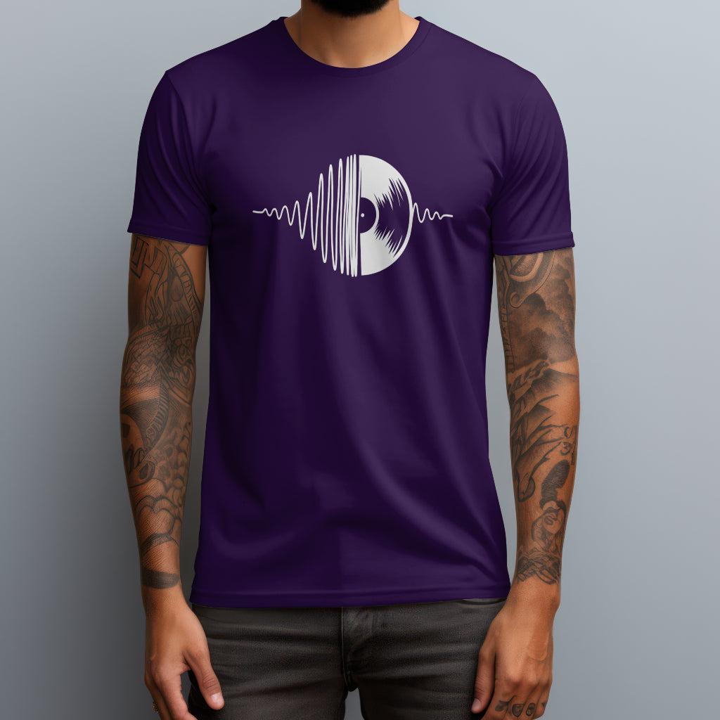 vynil line art purple