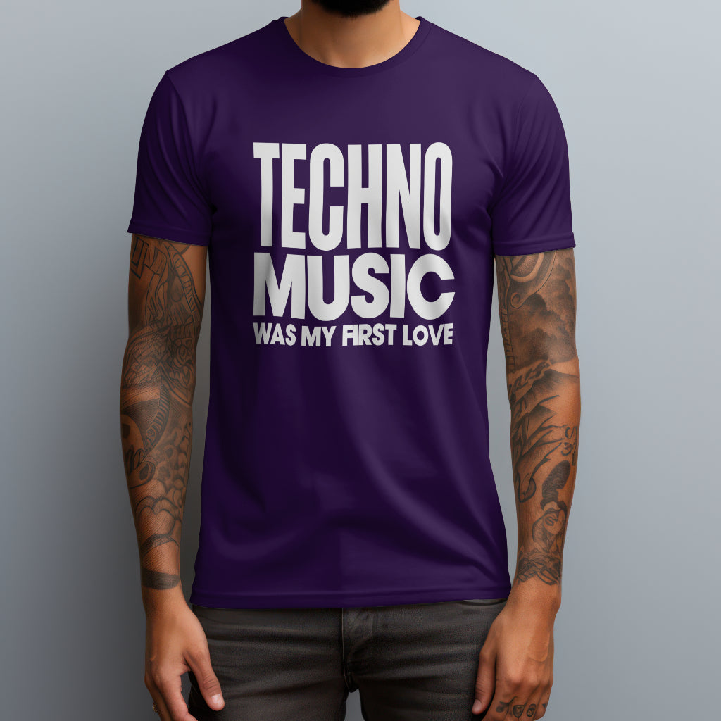 techno music was my first love purple