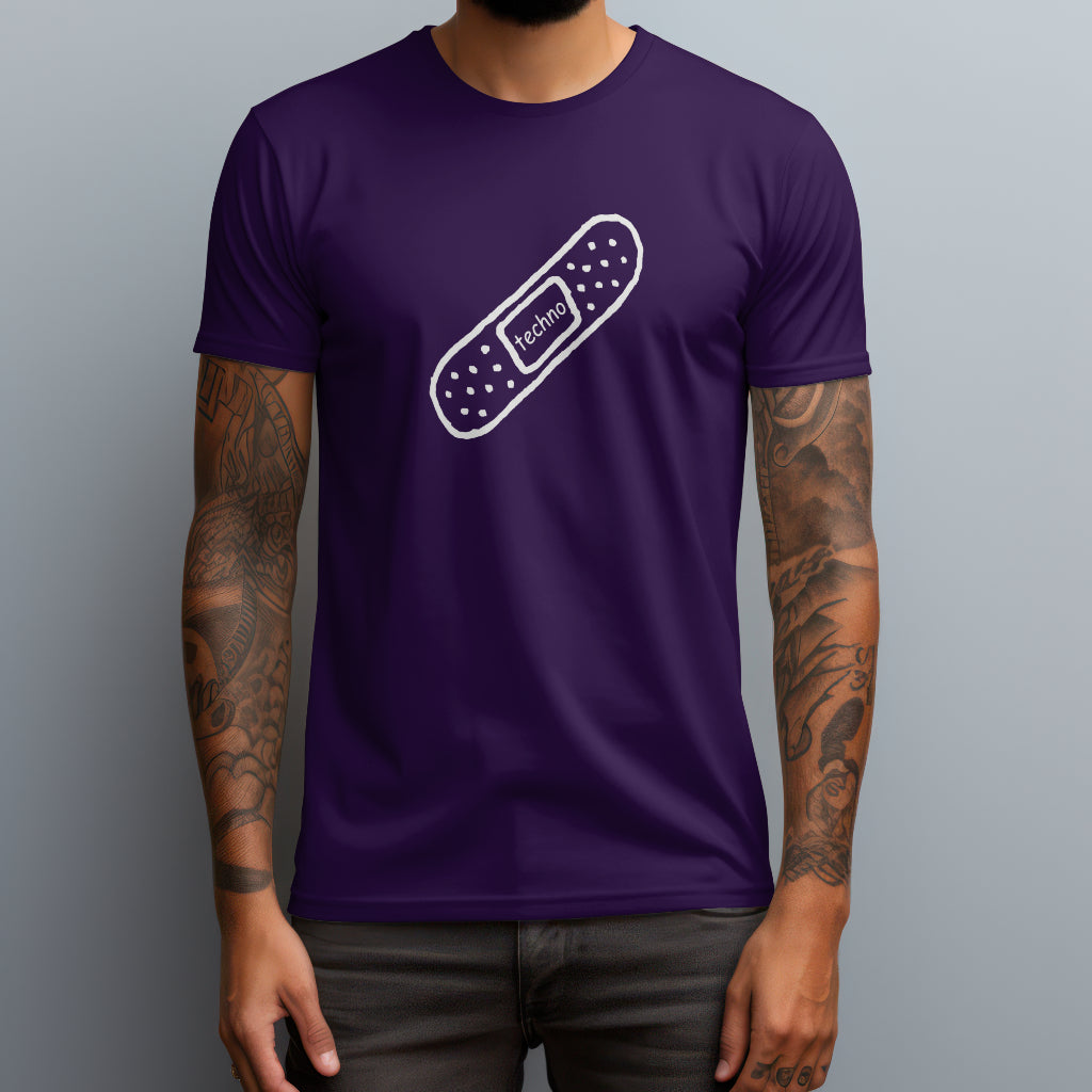 techno bandaid purple