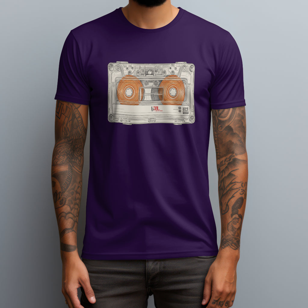 cassette tape purple