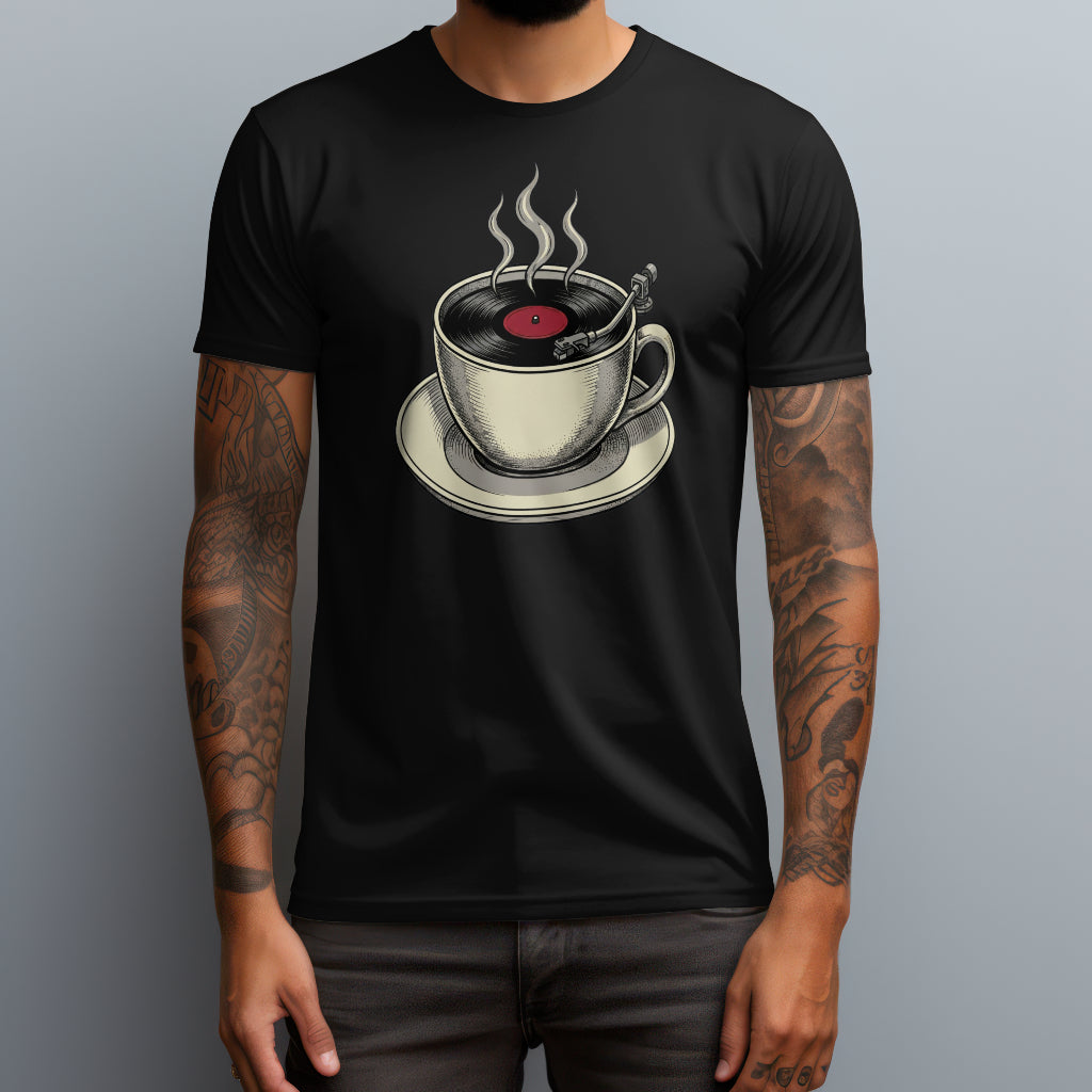 vinyl in a cup black