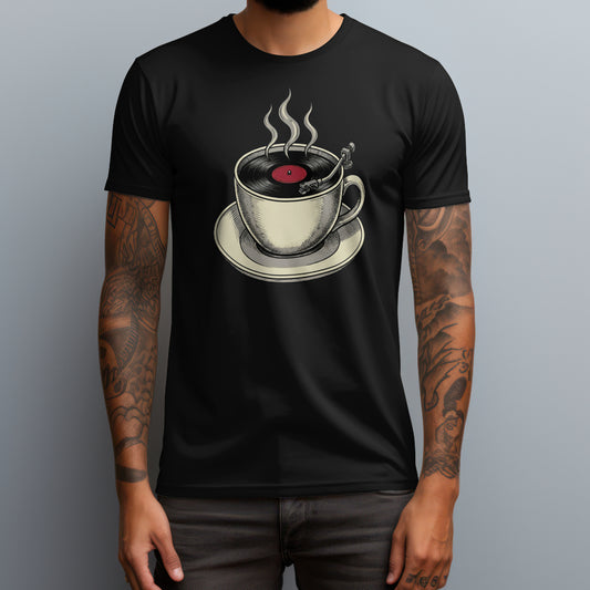 vinyl in a cup black