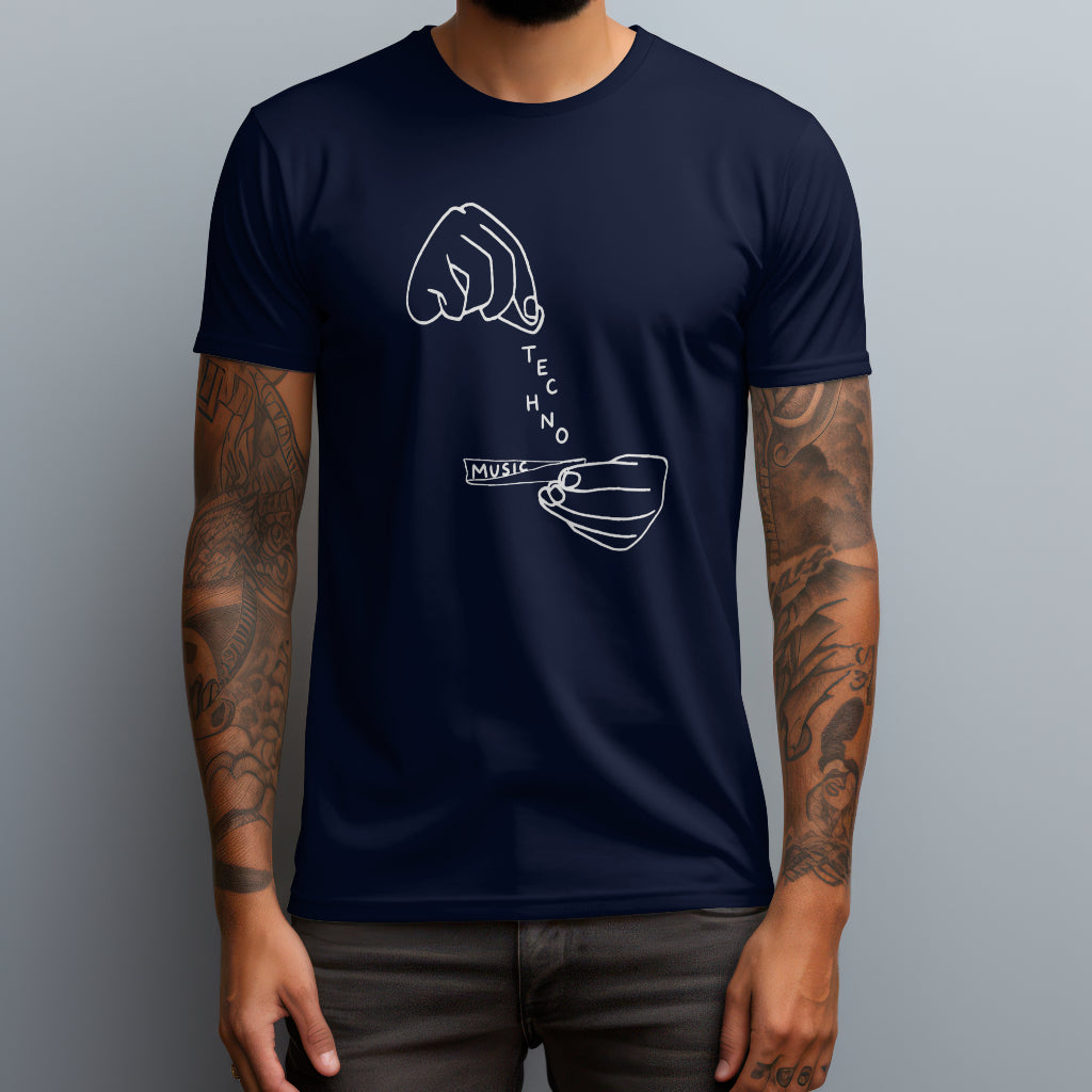 techno music cigarette navy