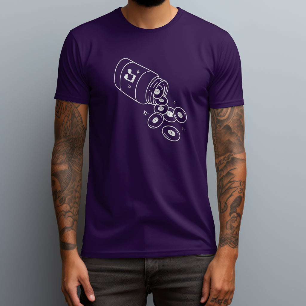 vynil pills purple