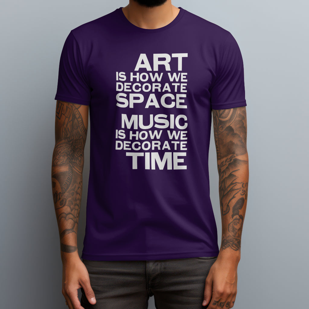 music decorates time purple