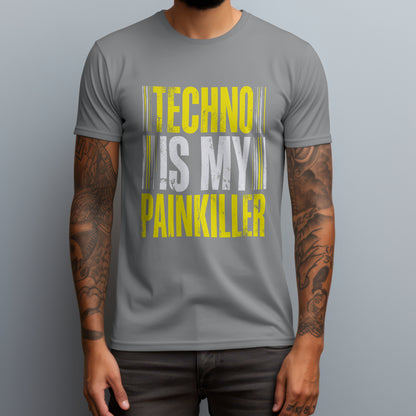 techno is my pain killer gray