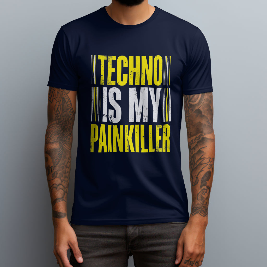 techno is my pain killer navy
