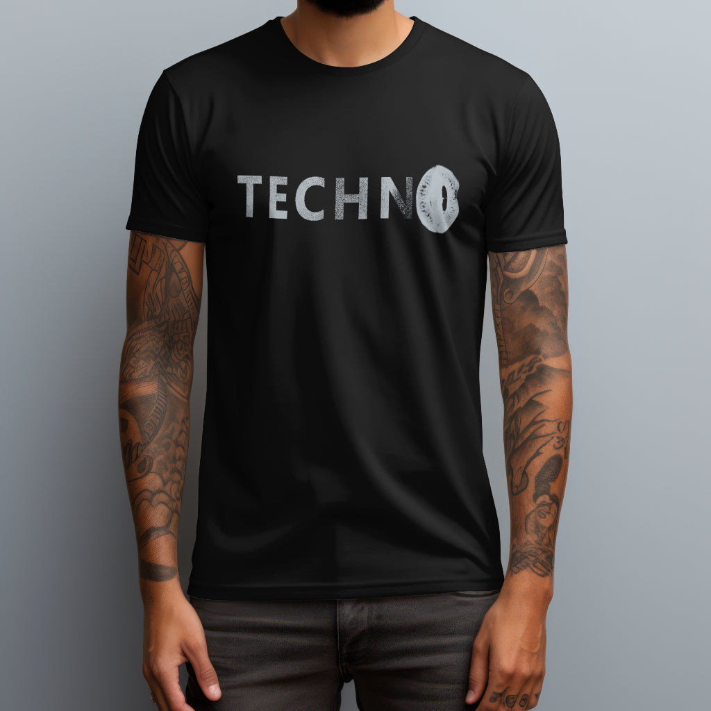 techno lips black