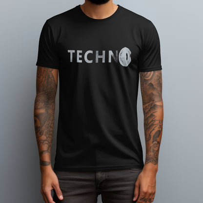 techno lips black