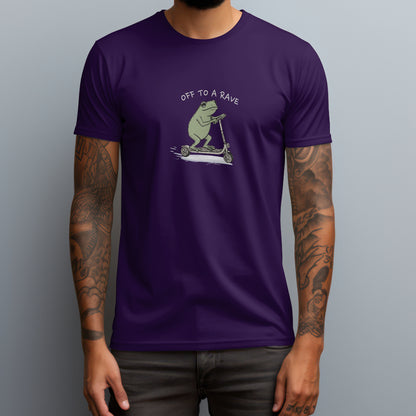 frog off to a rave purple