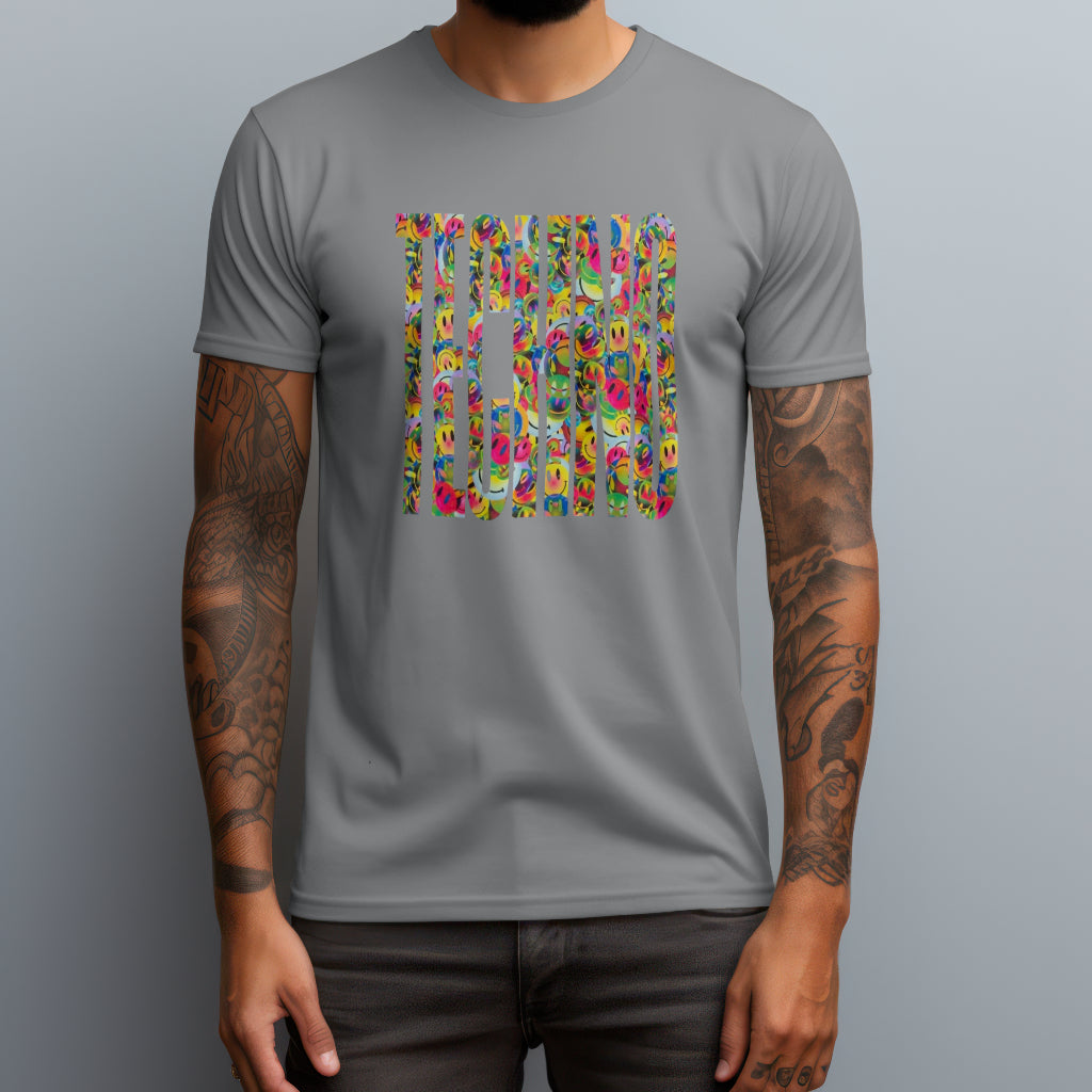 techno smiles gray