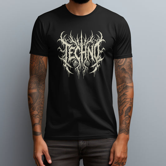techno gothic black