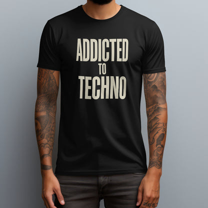 addicted to techno black