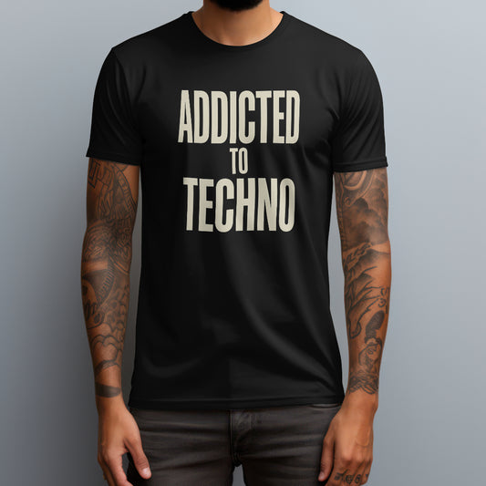 addicted to techno black