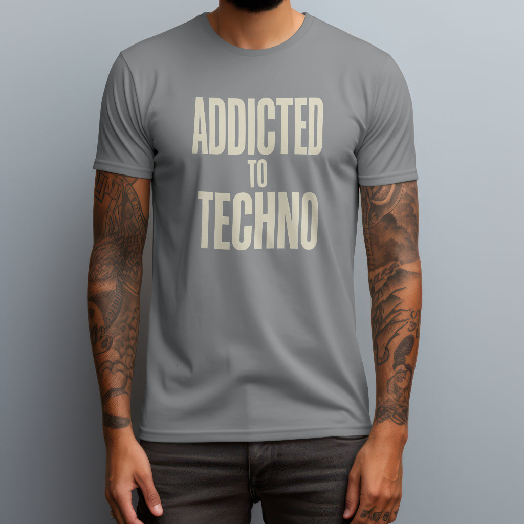addicted to techno gray