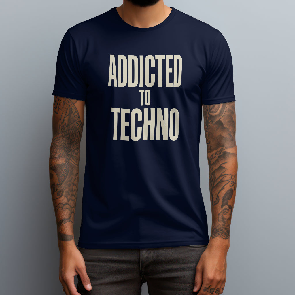 addicted to techno navy
