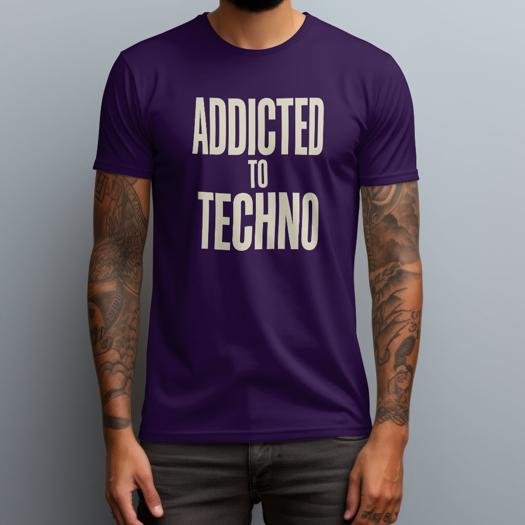 addicted to techno purple