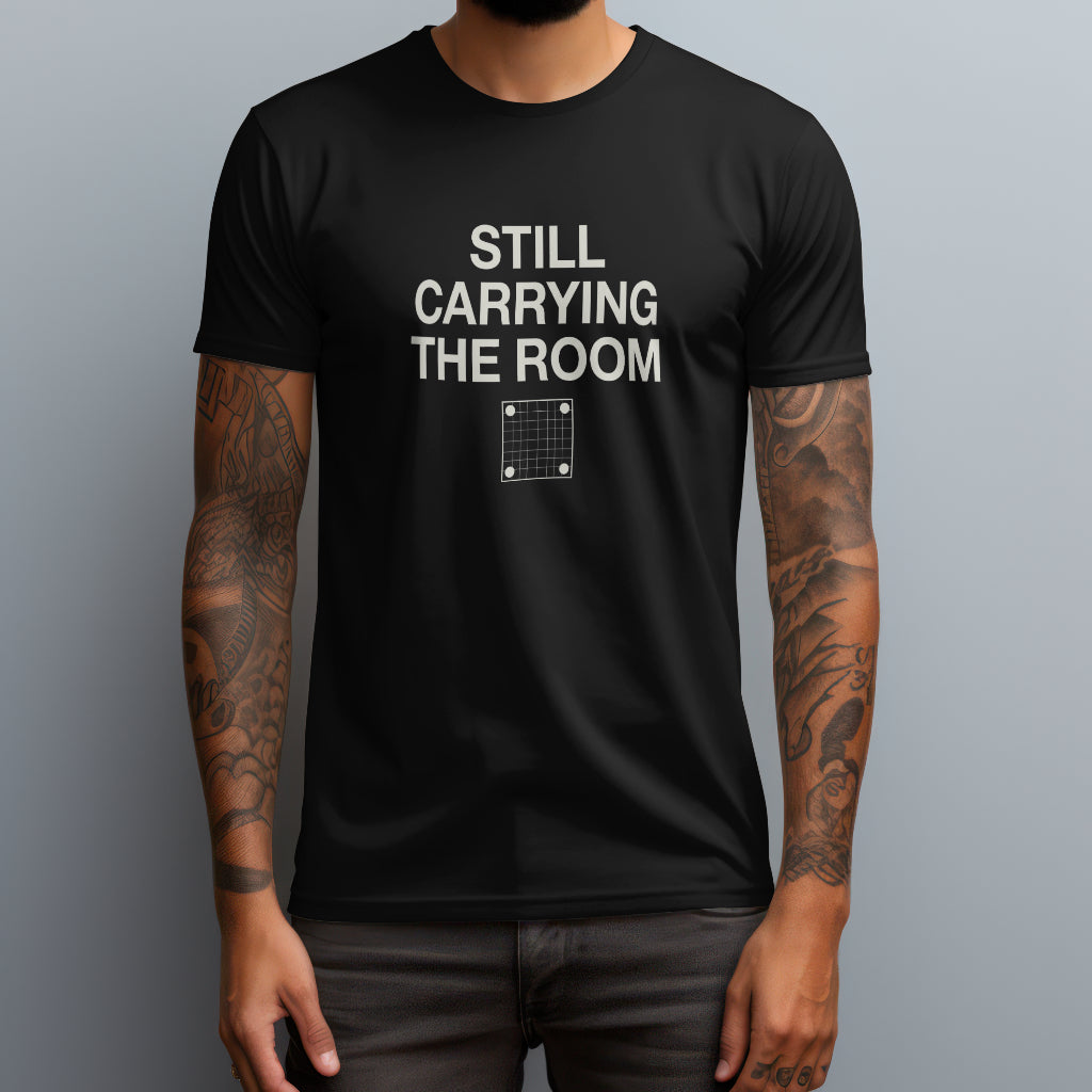 still carrying the room black