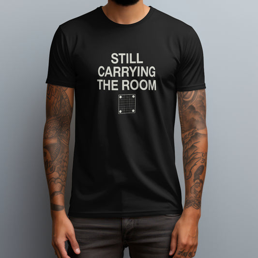 still carrying the room black