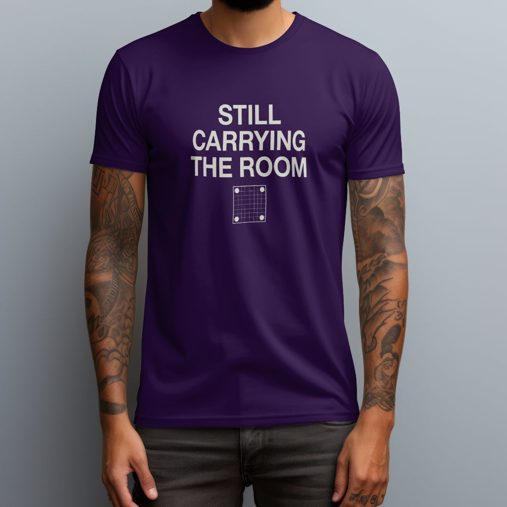 still carrying the room purple