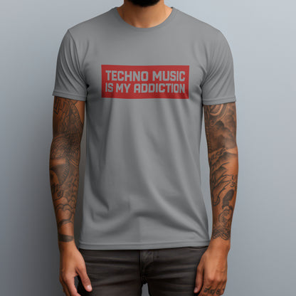 techno music is my addiction gray