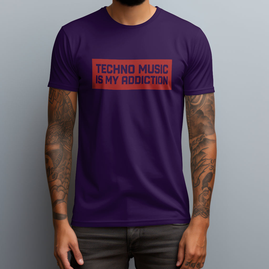 techno music is my addiction purple