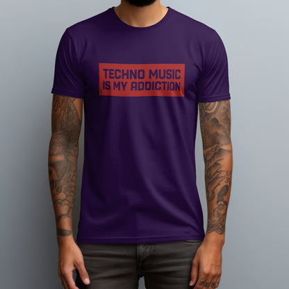 techno music is my addiction purple