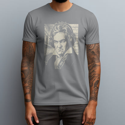 beethoven bass face gray