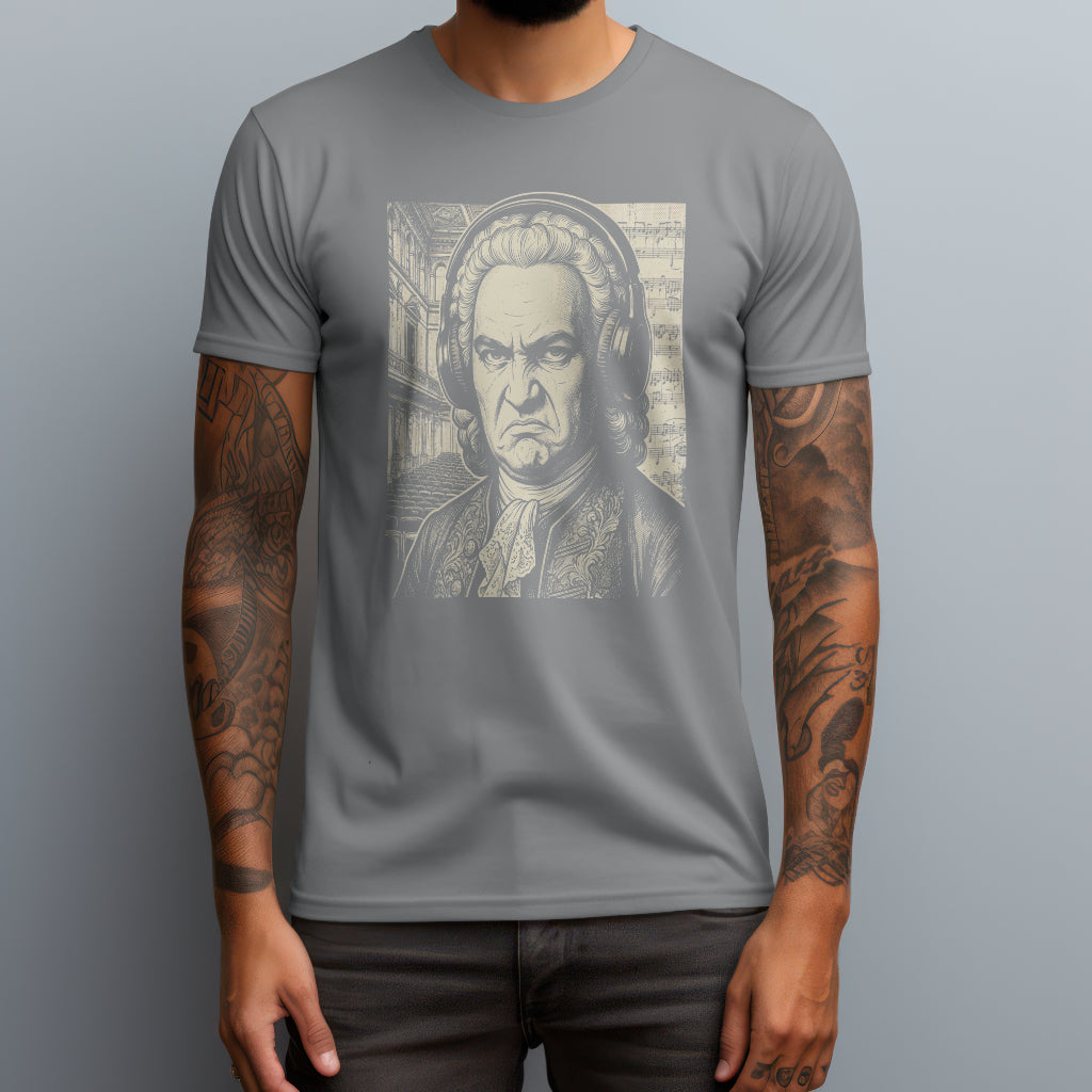 bach bass face gray