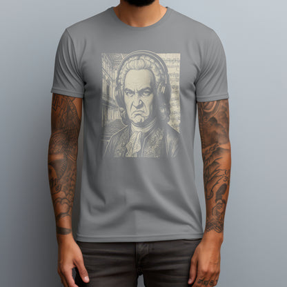 bach bass face gray