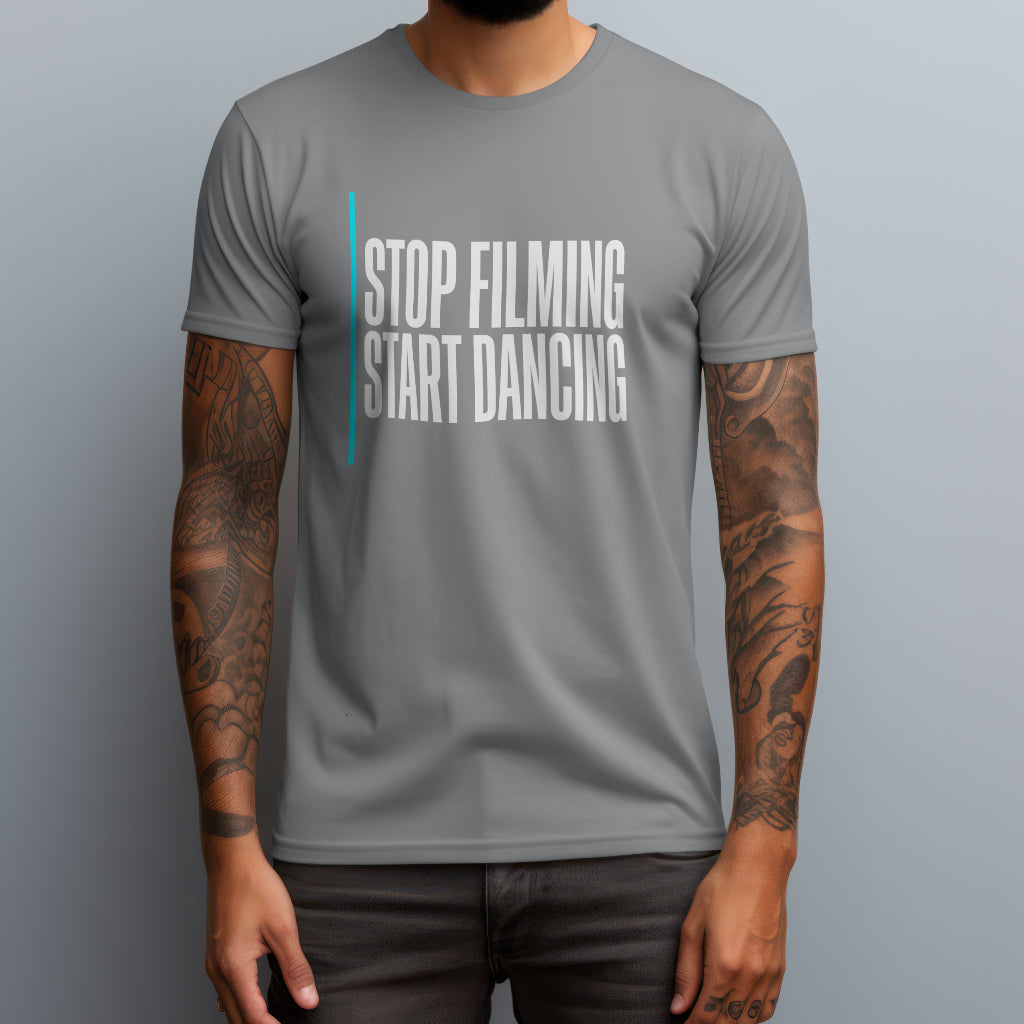 stop filming start dancing gray