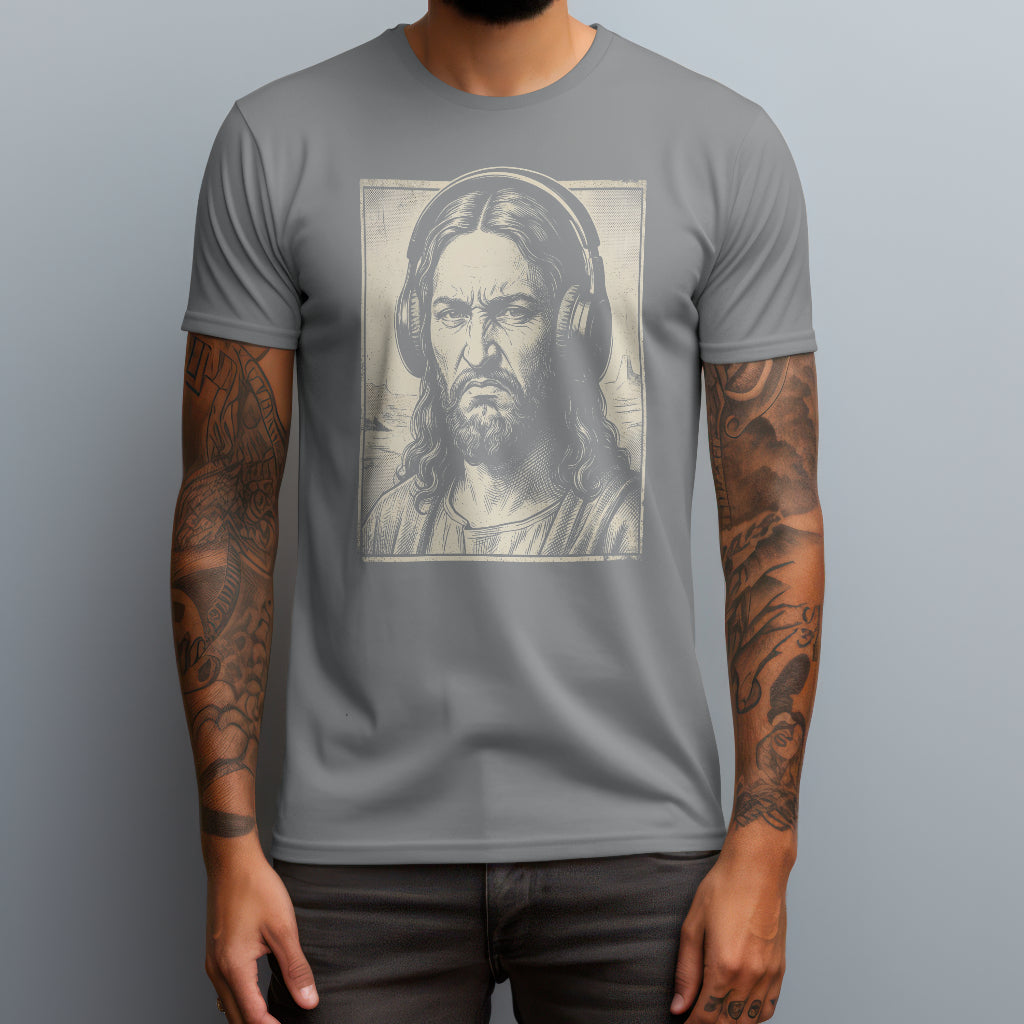 jesus bass face gray