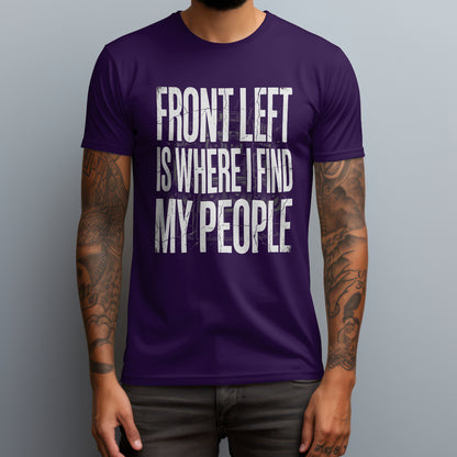 front left purple