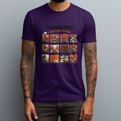 techno city purple