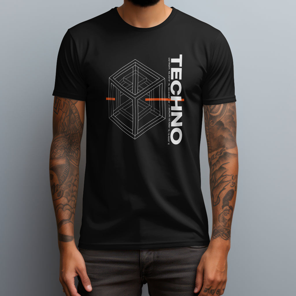 techno cube black