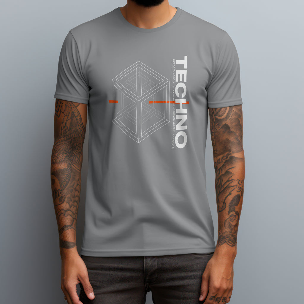 techno cube gray