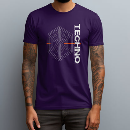 techno cube purple