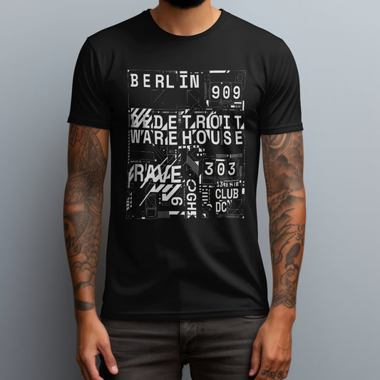techno grid black