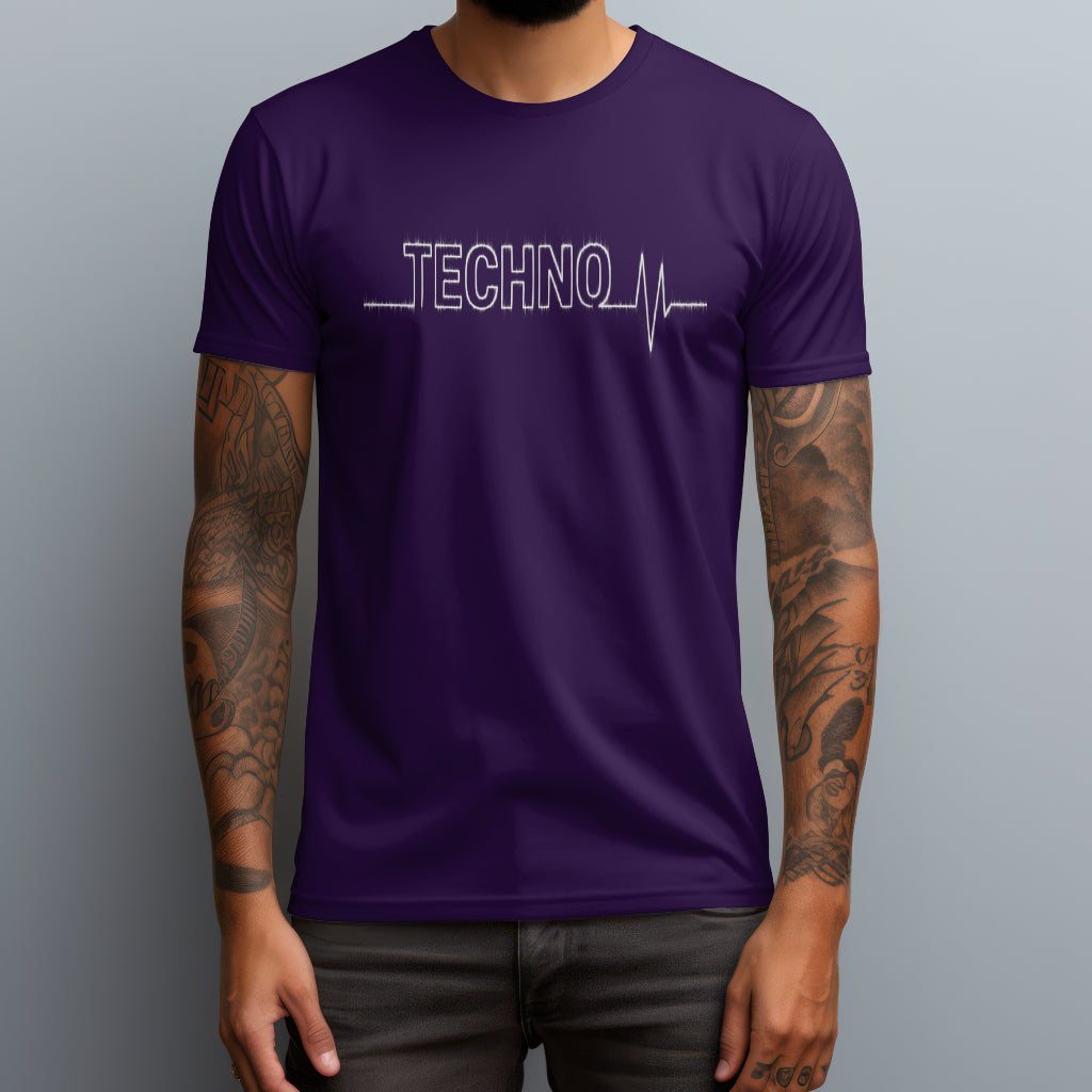 techno light beam purple
