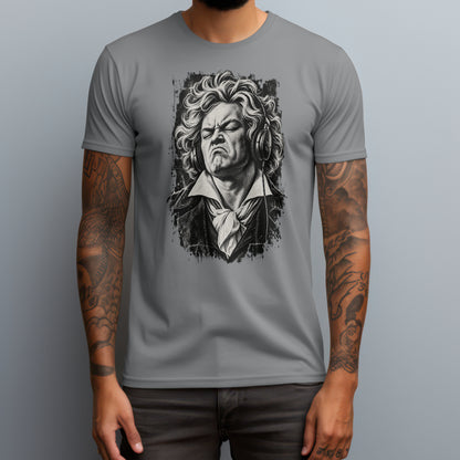 beethoven bass face gray