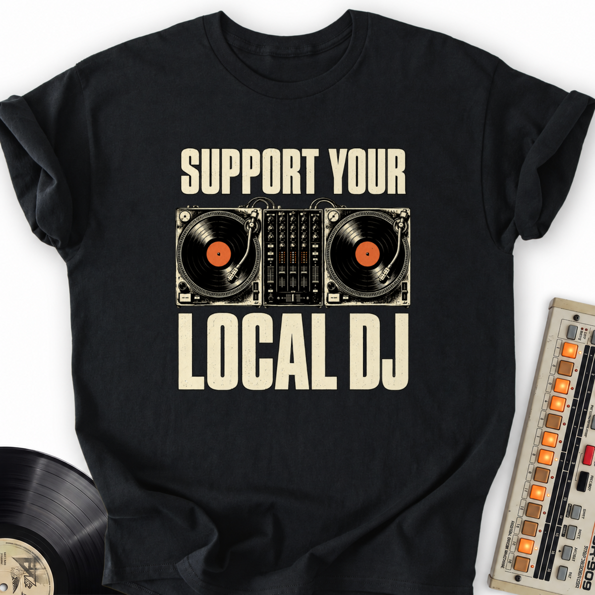 support your local dj black