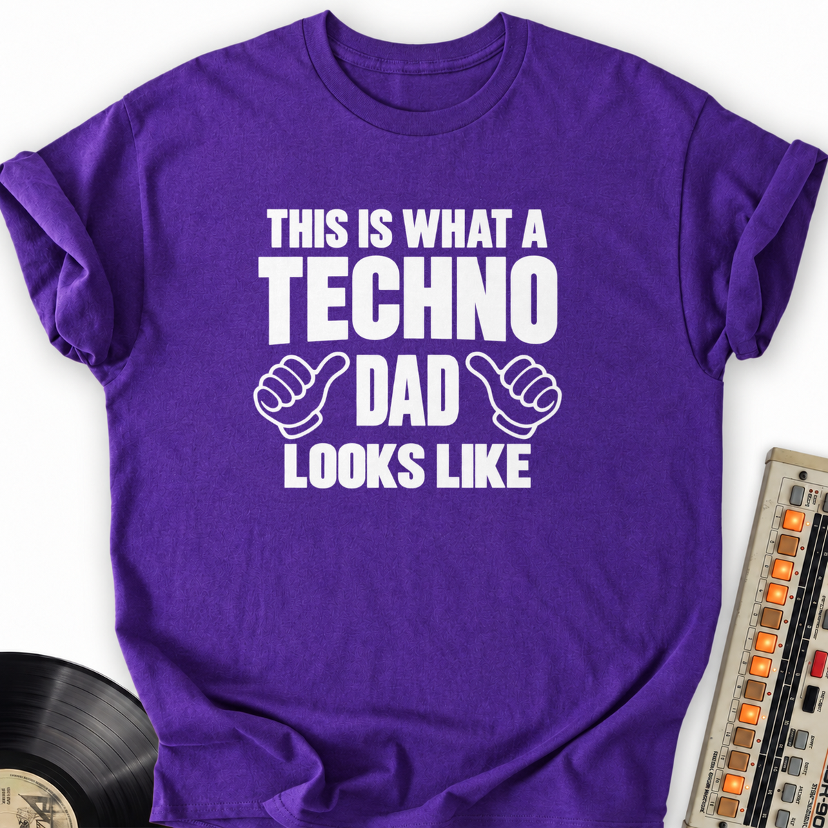 techno dad looks like purple